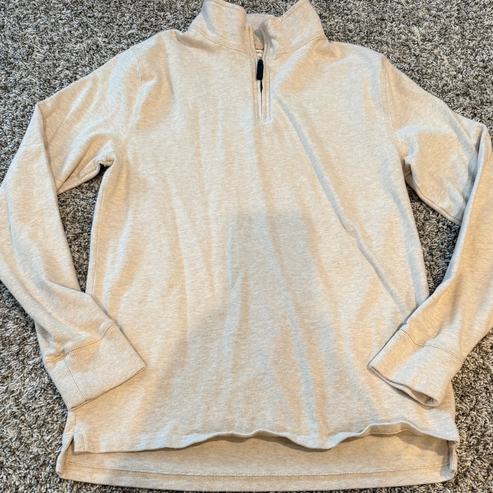 Crewcuts Light Tan Zip Pullover